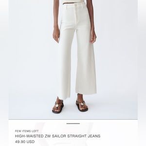 High-Waisted ZW Sailor Straight Jeans